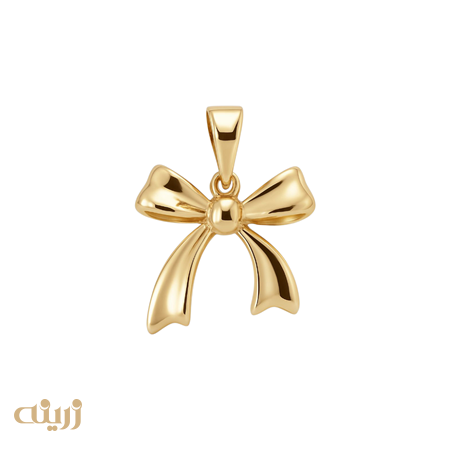 آویز طلا پاپیون ریخته 