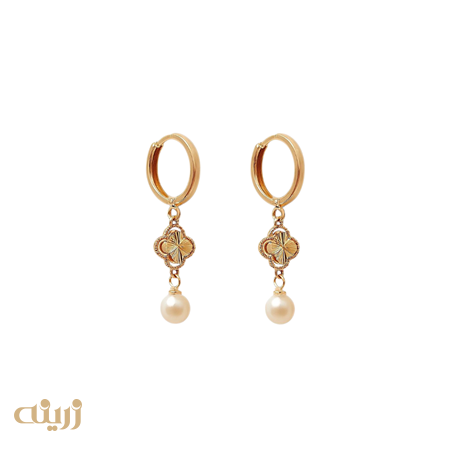 گوشواره روکو ونکلیف تراش با مروارید 