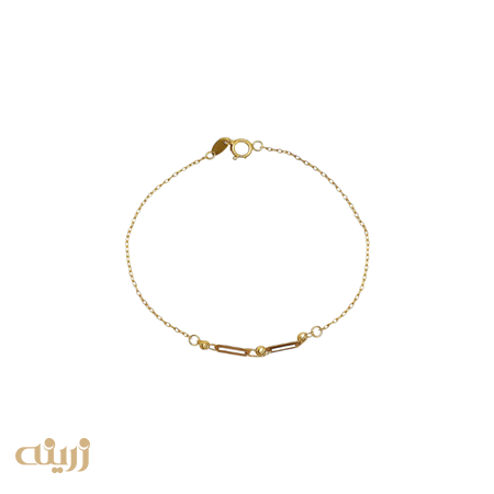 دستبند طلا هرمس و گوی تراش 