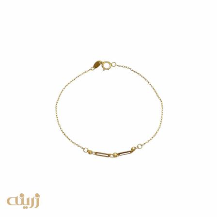 دستبند طلا هرمس و گوی تراش 