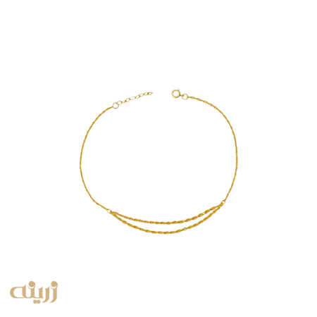 دستبند طلا طنابی دورج لوکس 