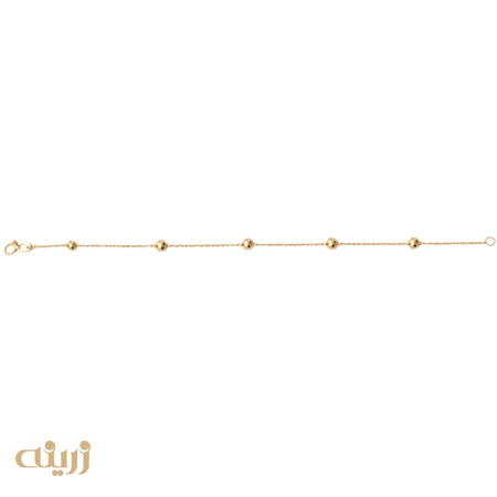 دستبند طلا گوی البرنادو تراش 