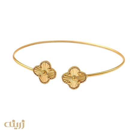 دستبند النگویی طلا ونکلیف تراش 