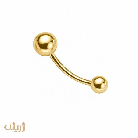 پیرسینگ ناف طلا طرح گوی NPI0012 