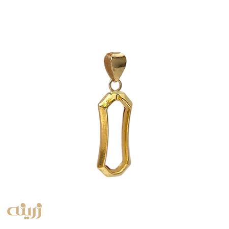 آویز طلا هرمس منحنی 