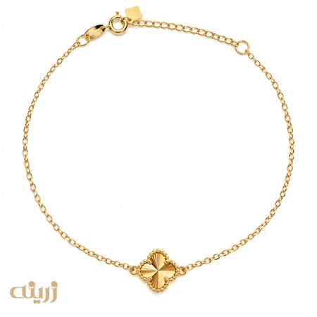 دستبند تک گل ونکلیف تراش ظریف کد B0207