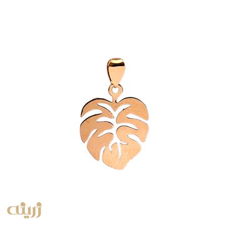 آویز طلا برگ انجیر لیزری