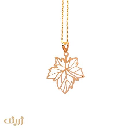 آویز طلا برگ چنار