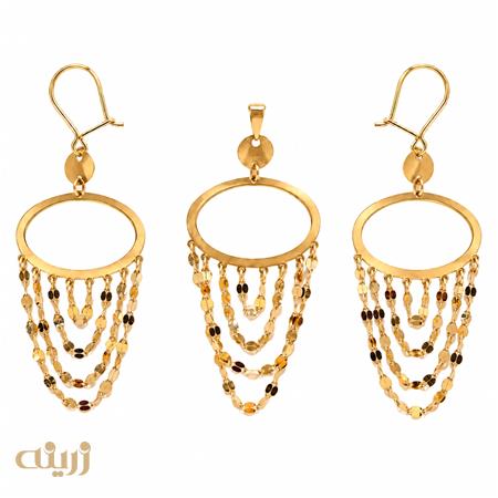 نیمست طلا خلیجی جانان بیضی کد N0172