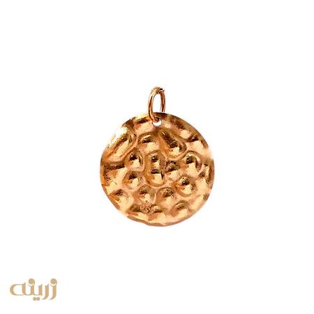 آویز طلا سکه ای چکش خور 