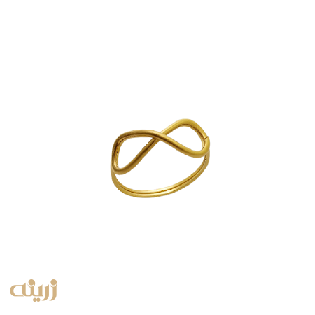 انگشتر طلا بینهایت پروفیلی ظریف 