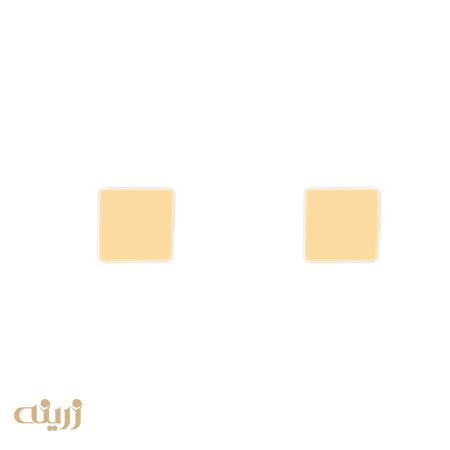 گوشواره طلا میخی طرح مربع 