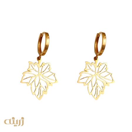گوشواره طلا برگ چنار