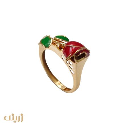 انگشتر طلا گل رز 