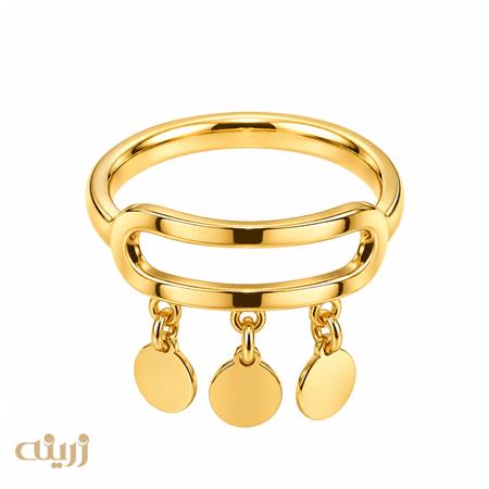 انگشتر طلا پولکی سبک کد R0188