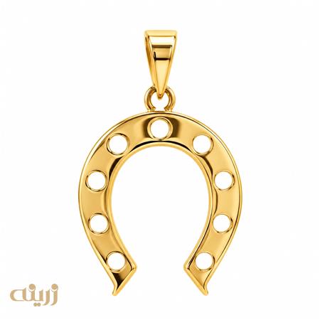 آویز طلا طرح نعل سبک کد N0597