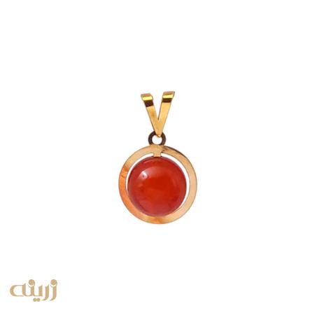 آویز طلا عقیق کادویی