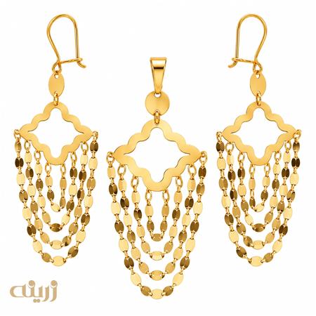 نیمست طلا خلیجی جانان طرح اسلیمی کد N0174 